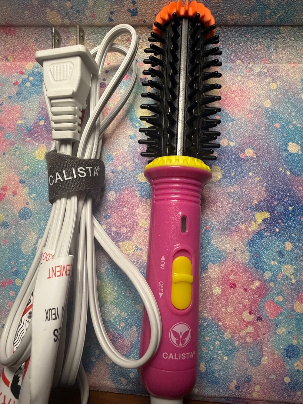 Calista Pink Gogo Mini Hot Brush Styler